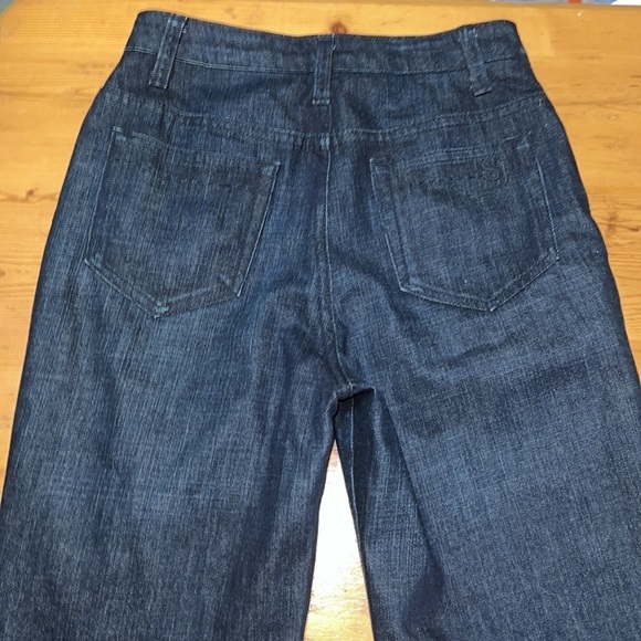 St. John Sport Dark Denim High-Rise Jeans 2 - Picture 3 of 10